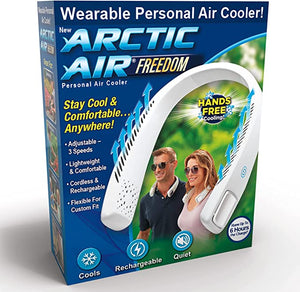 Arctic Air Freedom Personal Neck Air Cooler 3-Speed Handsfree Rechargeable