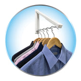 Wave Rack Retractable Clothes Hanger - Space Saver Easily Folds Away